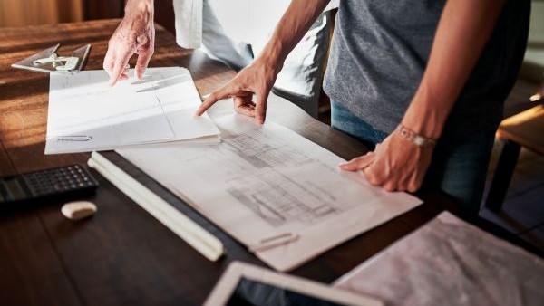 Commercial pool drafting and design.